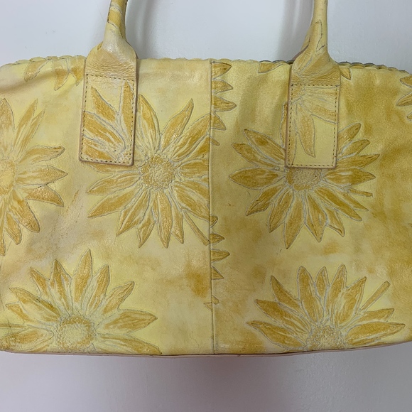 Falor embossed sunflower tote - Picture 2 of 8
